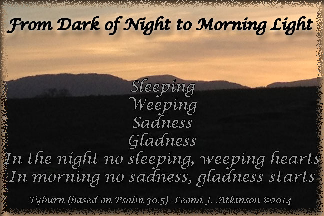 Tyburn poem based on Psalm 30:5