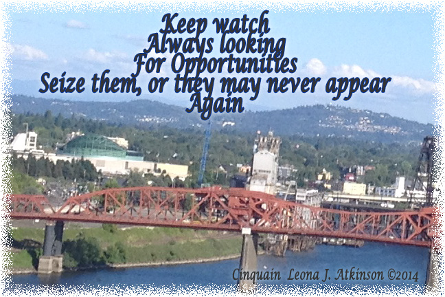 Opportunities--Cinquain poem