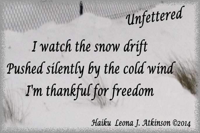Unfettered-Haiku -snow-drift
