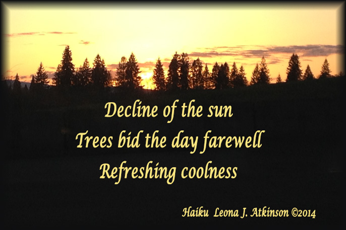 Day's Decline--Haiku--sunset