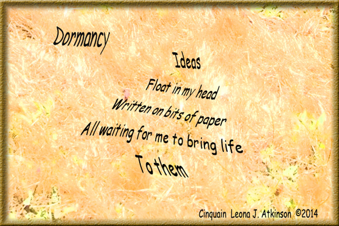 Dormancy--Cinquain poem about ideas
