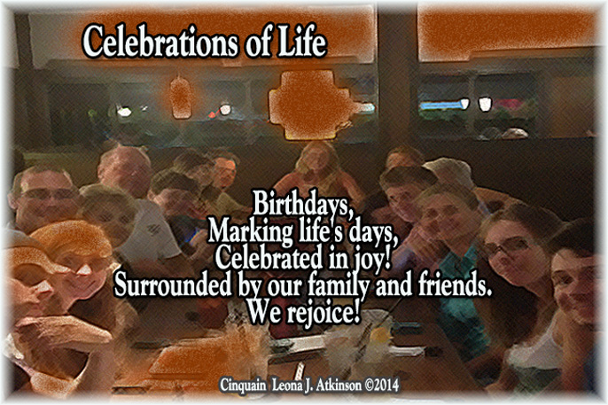 Birthday Celebrations-Cinquain poem