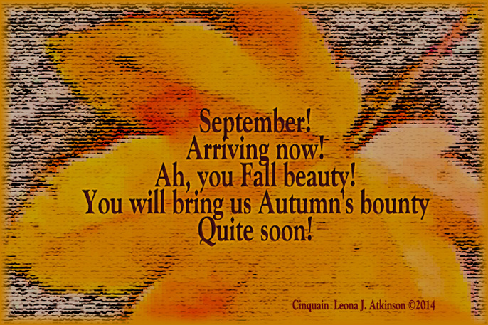 Fall Leaf--Cinquain poem about September Arriving