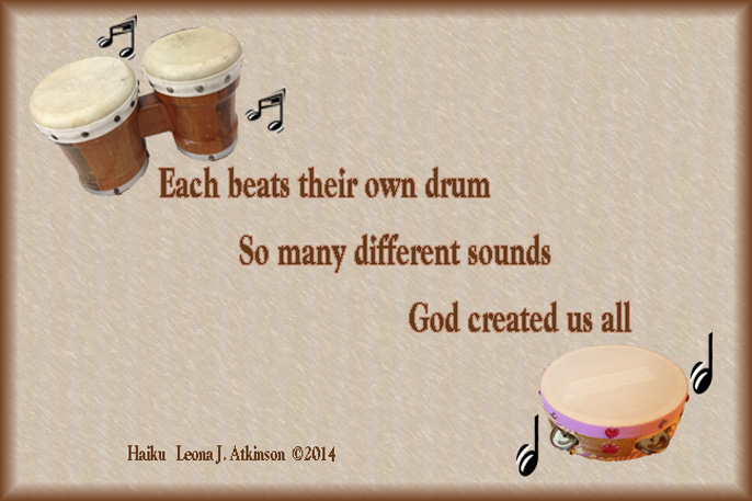 Haiku  about drums and drum beats 