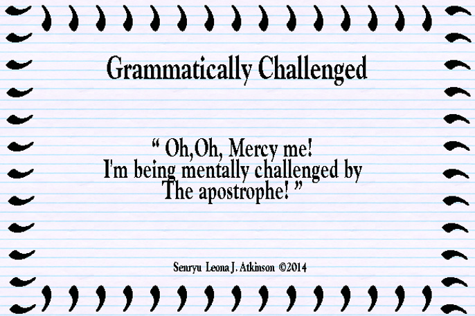 Senryu poem about the apostrope