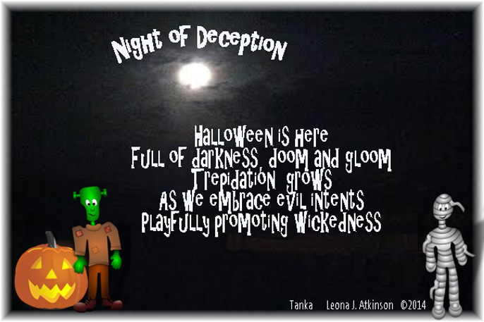 Tanka poem about the danger of celebrating Halloween