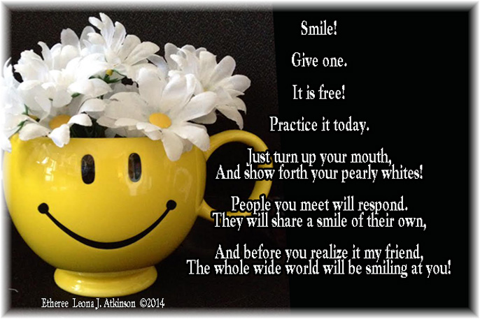 Share a Smile Etheree poem in honor of World Smile Day