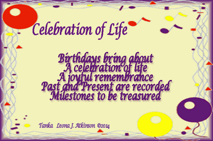 Tanka poem about birthdays