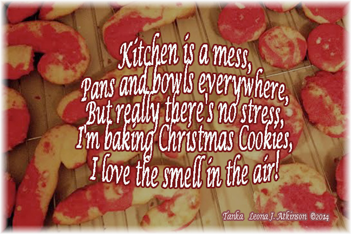 Christmas cookies, Tanka poem