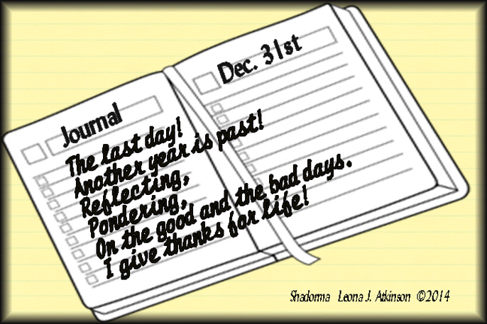 Shadorma poem about the last day of the year