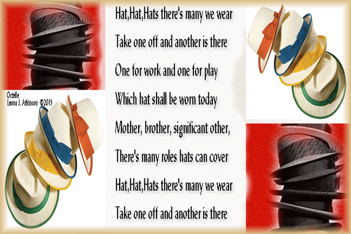 Octelle poem about hats in honor of National Hat Day 