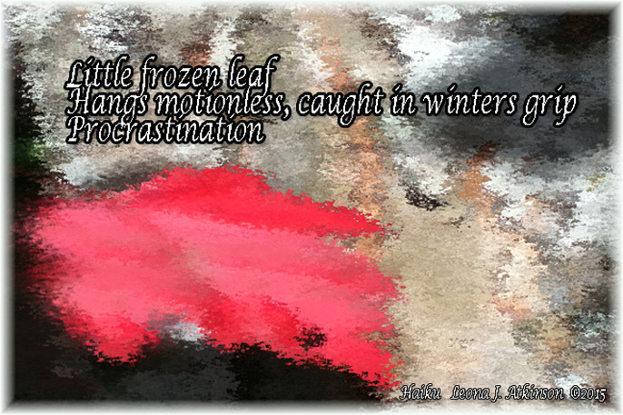 Leaf--frozen--Haiku