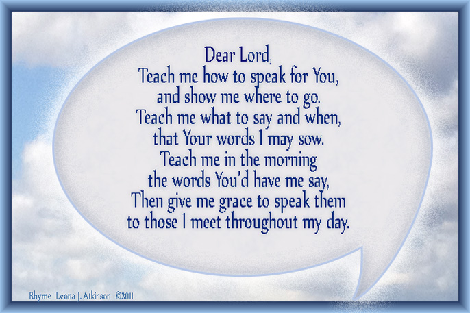 Prayer--Rhyme poem