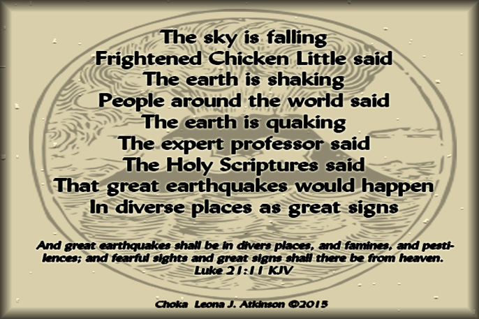 Earthquakes, Volcanos, Choka poem