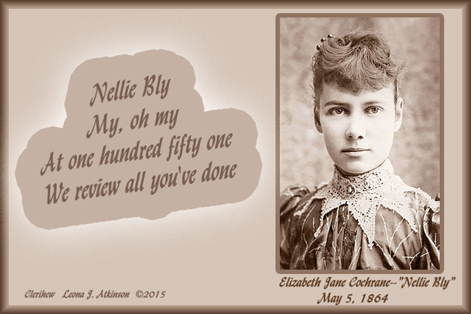 Clerihew poem about Nellie Bly
