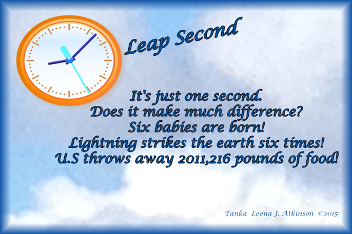 Leap Second--Tanka poem 