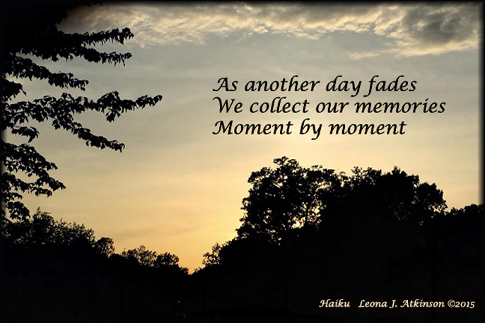 Photo of a sunset in Memphis, TN, Haiku poem