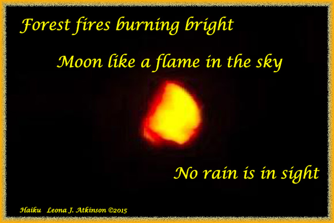 Fire Moon--Haiku