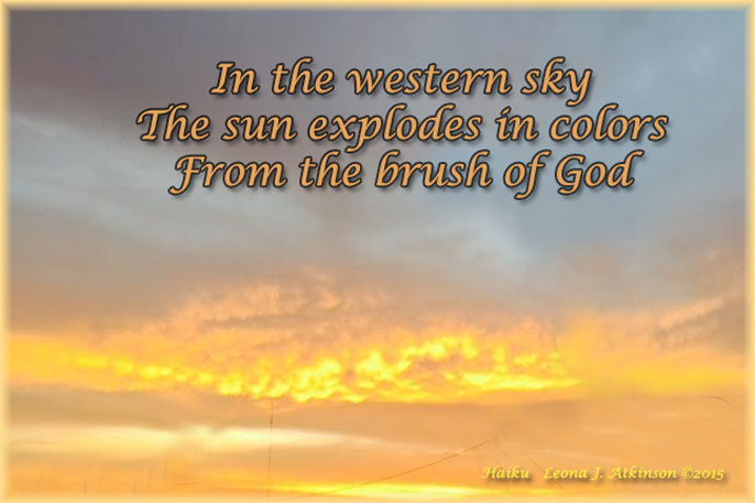 Sunset--Haiku