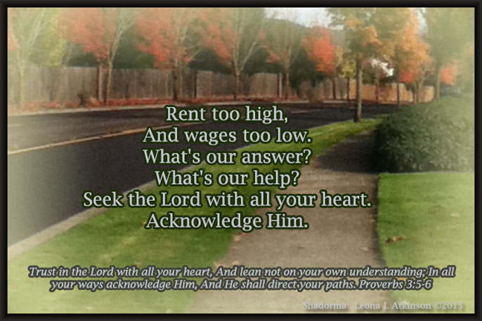 Shadorma poem based on Proverbs 3:5-6