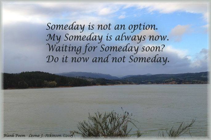 Someday--Blank Poem