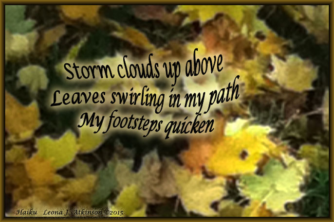 leaves-storm warning--Haiku
