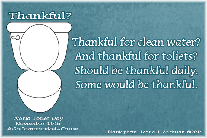 World Toilet Day--Thankful poem