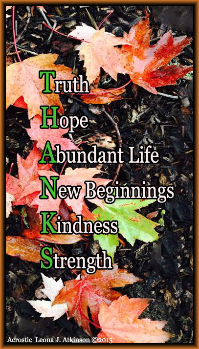 THANKS Acrostic 