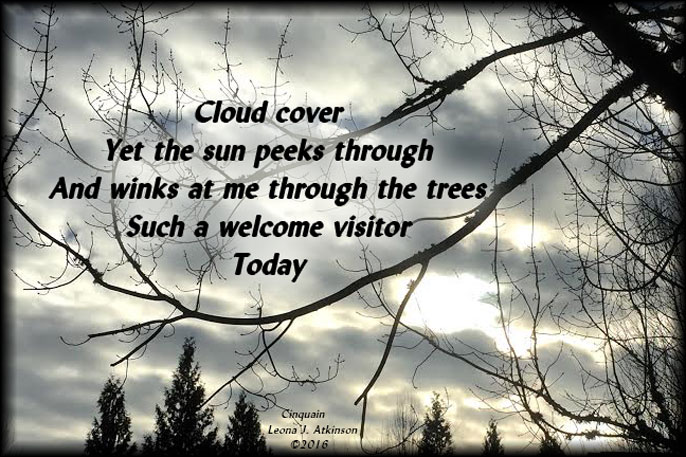 cloudy sky--sunshine-Cinquain poem