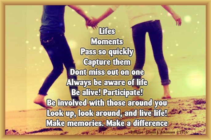 Life's Moments--Etheree poem