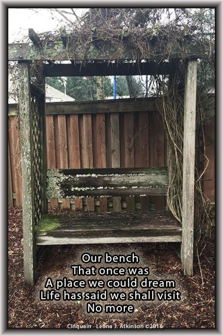 old bench--Cinquain poem