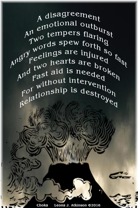 relationship disagreements Choka poem
