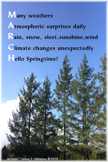 March Acrostic poem