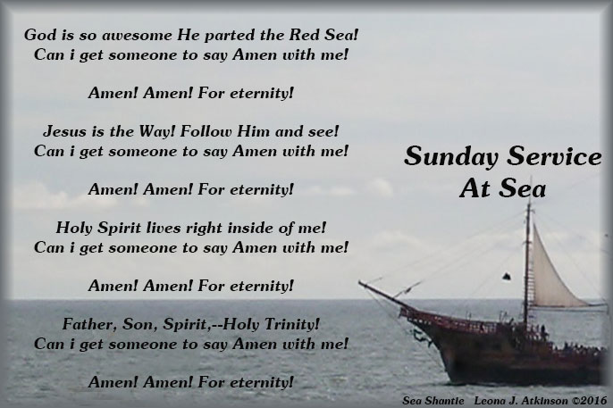 Sea Shantie (or Chantie) about a Sunday Church Service at Sea