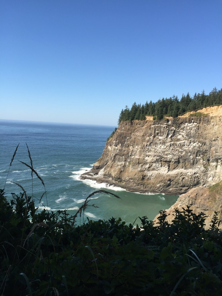 high rocky cliffs, ocean