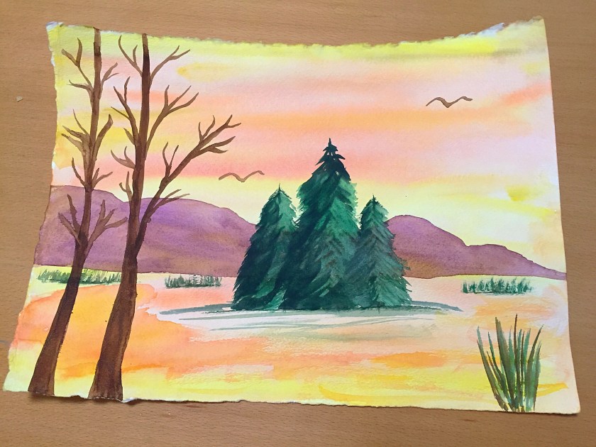 watercolor painting by Leona J. Atkinson