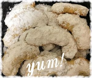 Almond Crescent Cookies