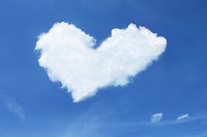Heart shaped cloud