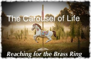 Carousel Horse in a field