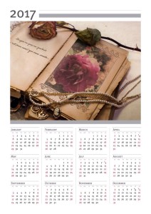 Vintage Rose 2017 Calendar 