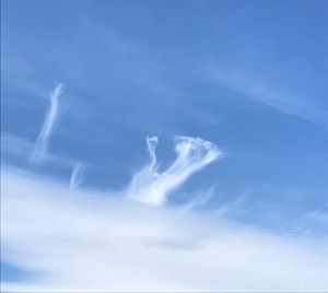 Wispy clouds