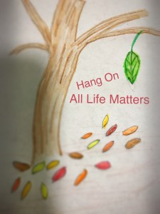 Tree with one leaf hanging on. 