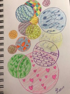 Circles, abstract art