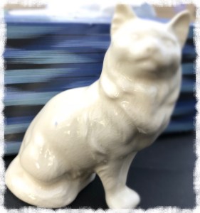 White Cat figurine
