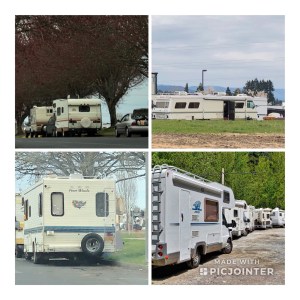 Homeless Campers, RVs, parked on city streets
