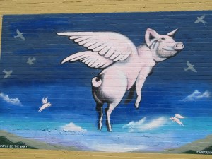 Pig flying