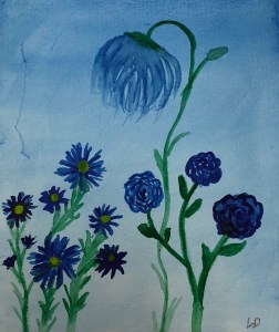 Shades of Blue watercolor by Leonas Designs