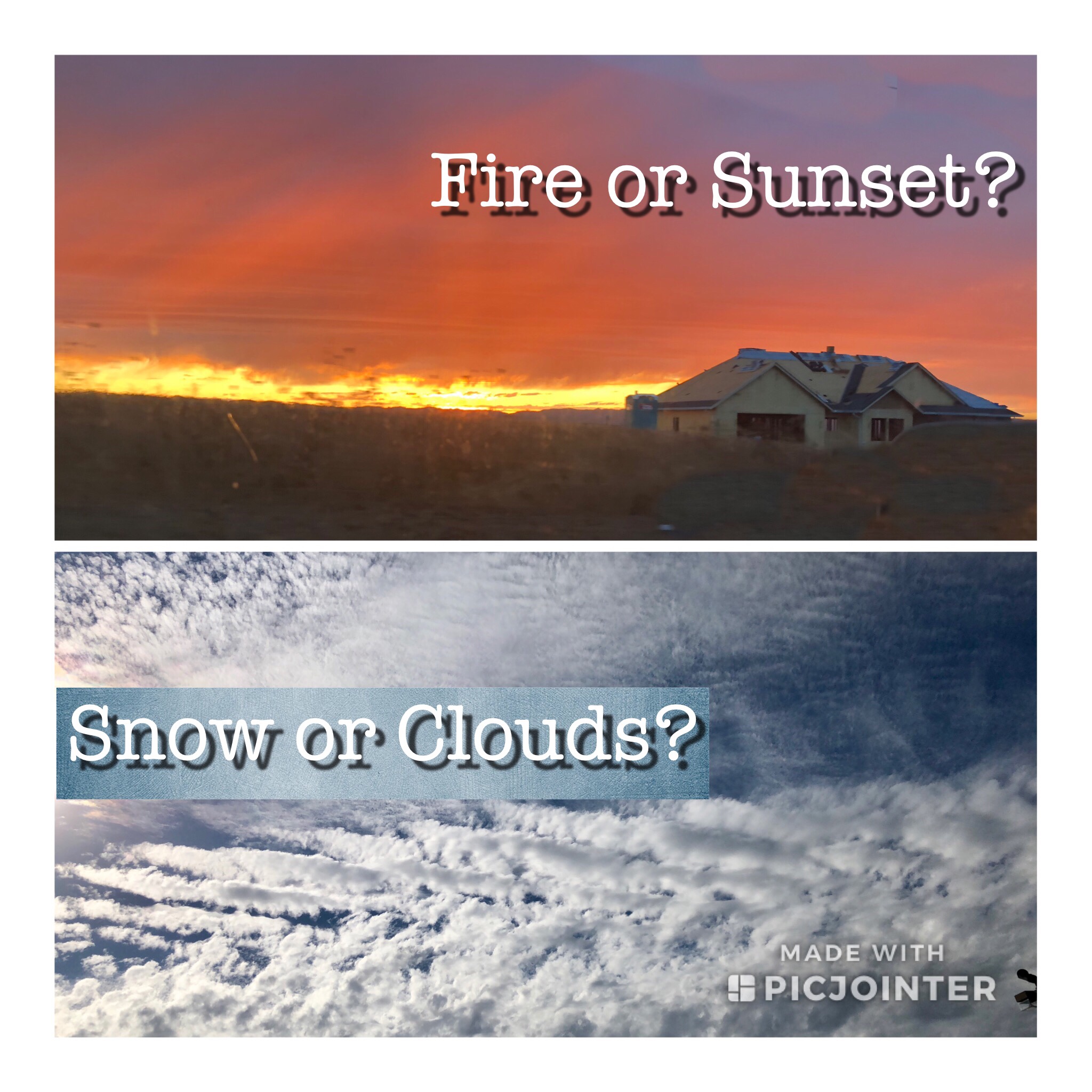 Pictures of Sunset and Clouds in Oregon