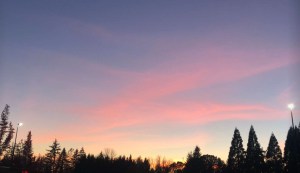 Streaked Autumn Sunset 