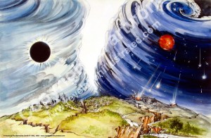 Revelation 6:12-17 Illustrated. Art is by Pat Marvenko Smith, copyright 1992. To order art prints visit her 